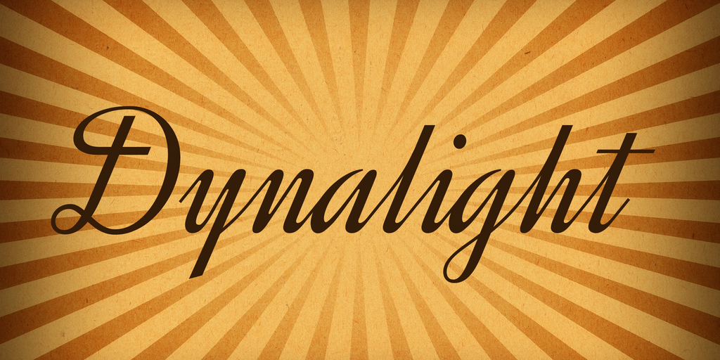 Example font Dynalight #1