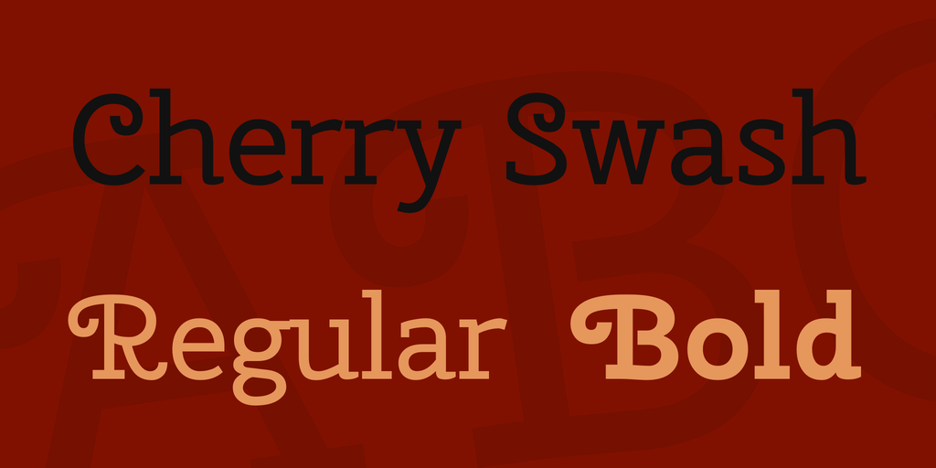 Example font Cherry Swash #1