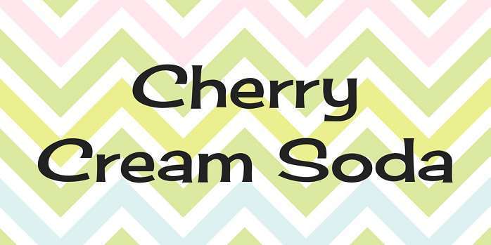 Example font Cherry Cream Soda #1