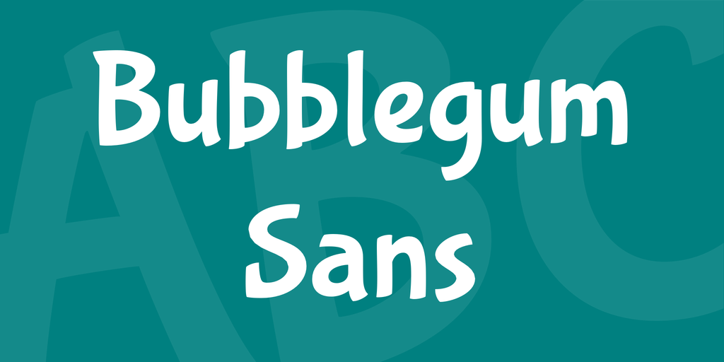 Example font Bubblegum Sans #1