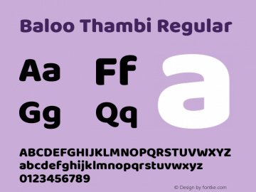 Baloo Thambi 2 Font