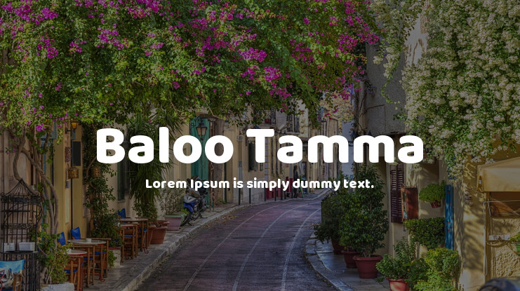 Example font Baloo Tamma #1