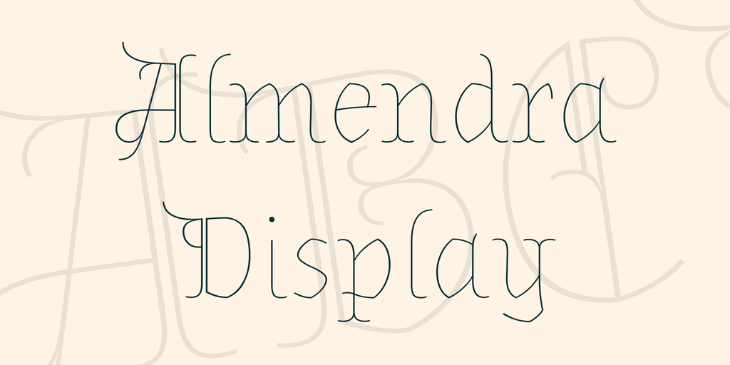 Example font Almendra Display #1