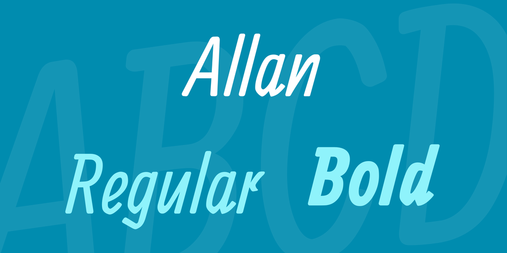 Example font Allan #1