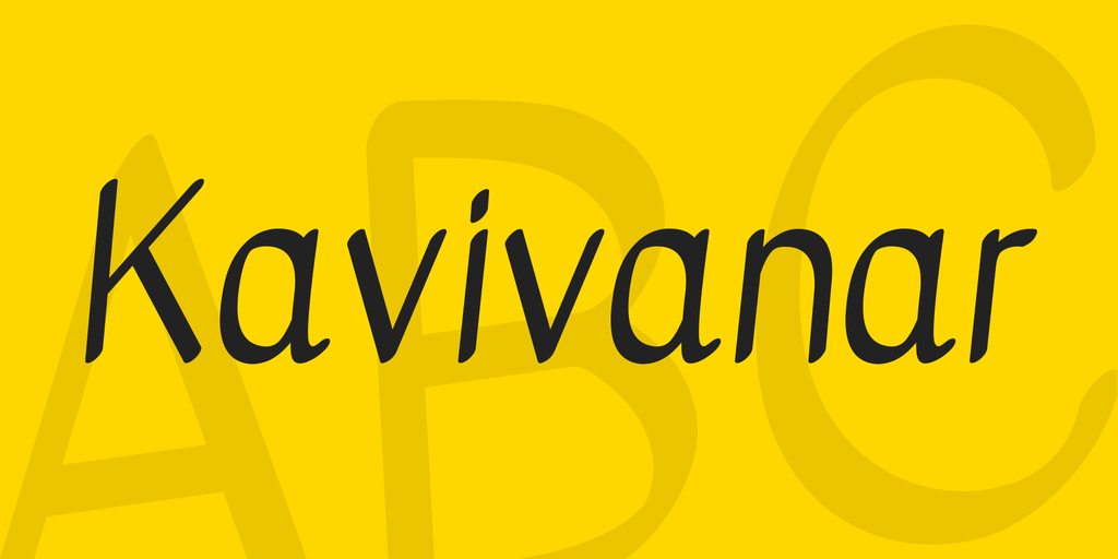 Example font Kavivanar #1