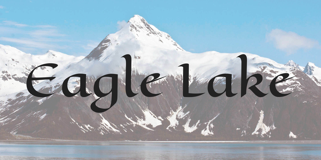 Example font Eagle Lake #1