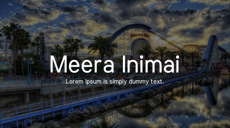 Example font Meera Inimai #1