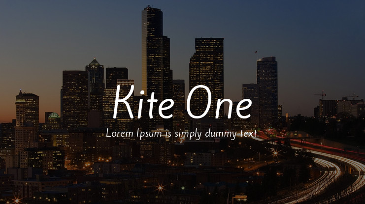 Example font Kite One #1