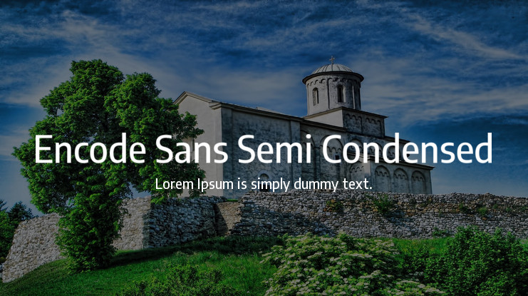 Encode Sans Semi Condensed Font
