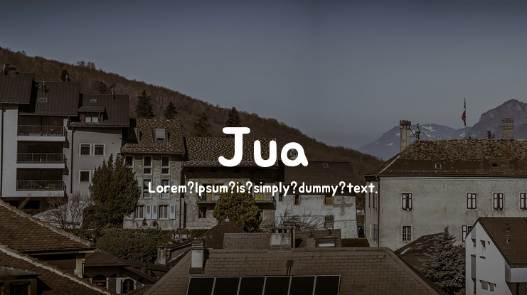 Example font Jua #1