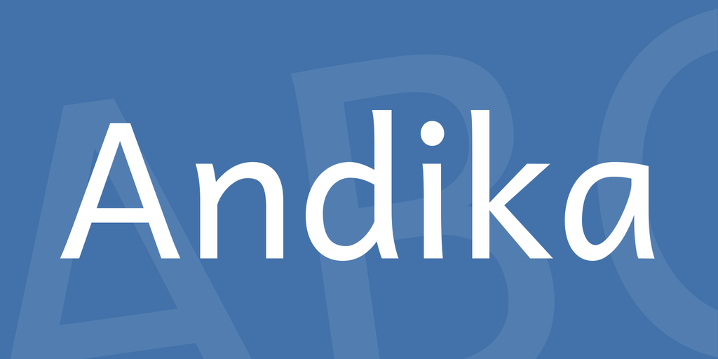Example font Andika #1