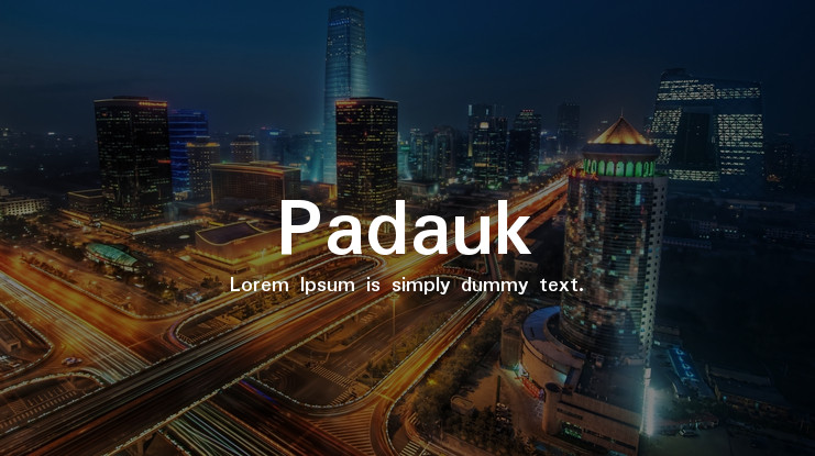 Example font Padauk #1