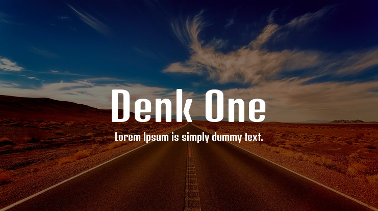 Example font Denk One #1