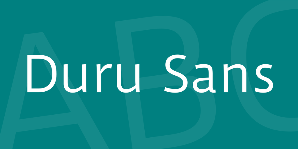 Example font Duru Sans #1