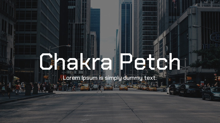 Example font Chakra Petch #1