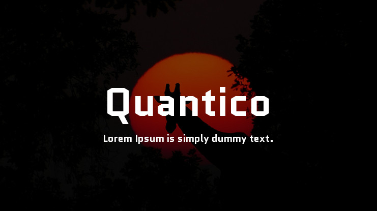 Example font Quantico #1