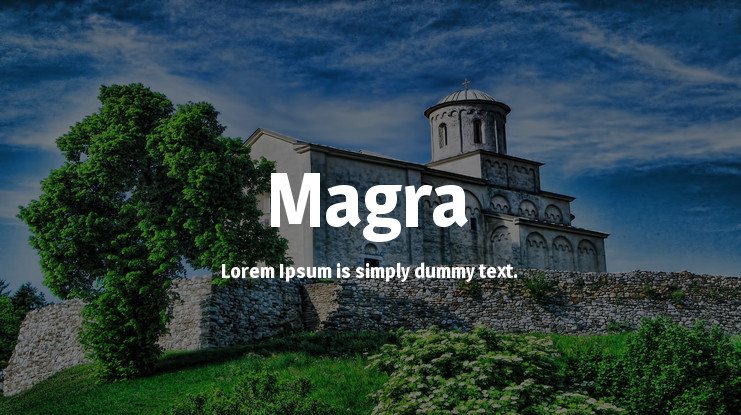Example font Magra #1
