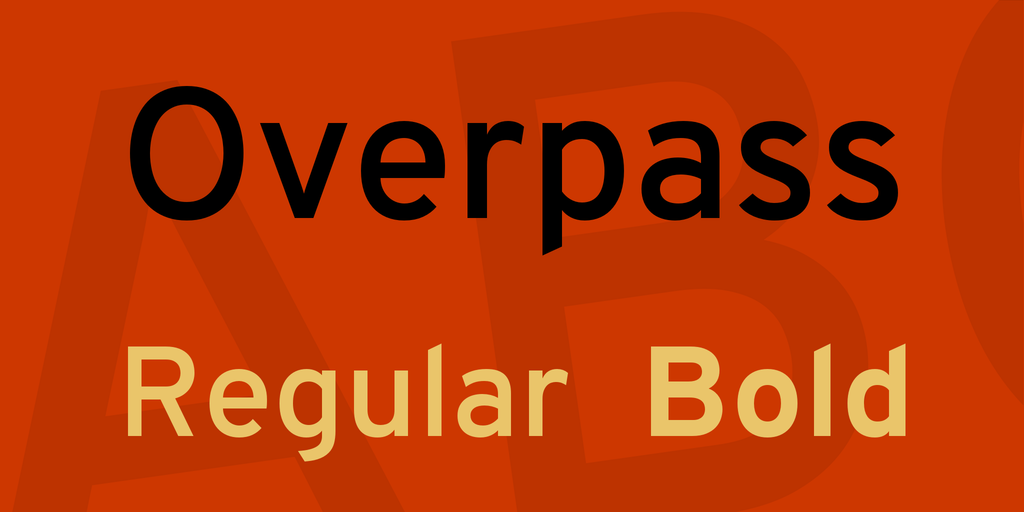 Overpass Font