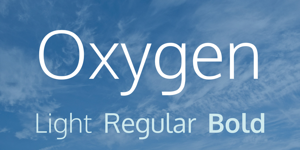 Example font Oxygen #1