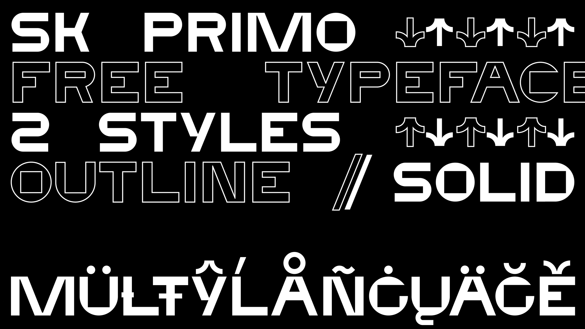 Example font SK Primo #1