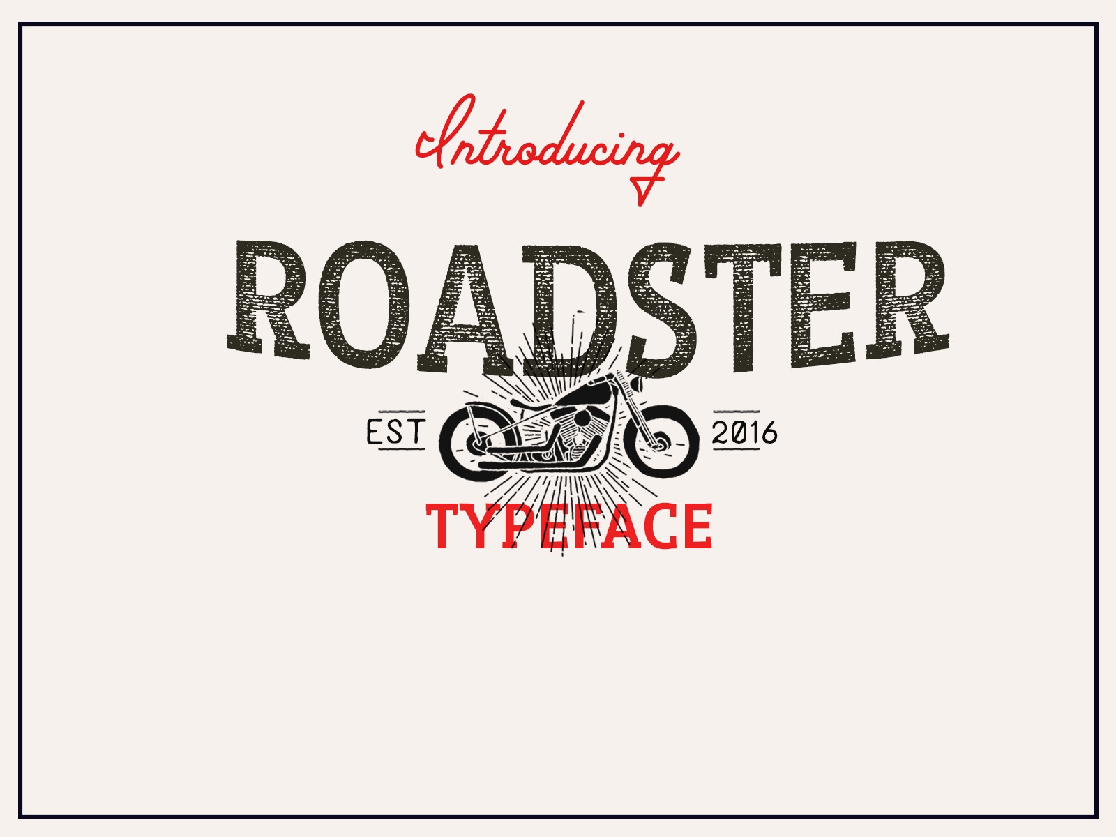 Example font Roadster #1