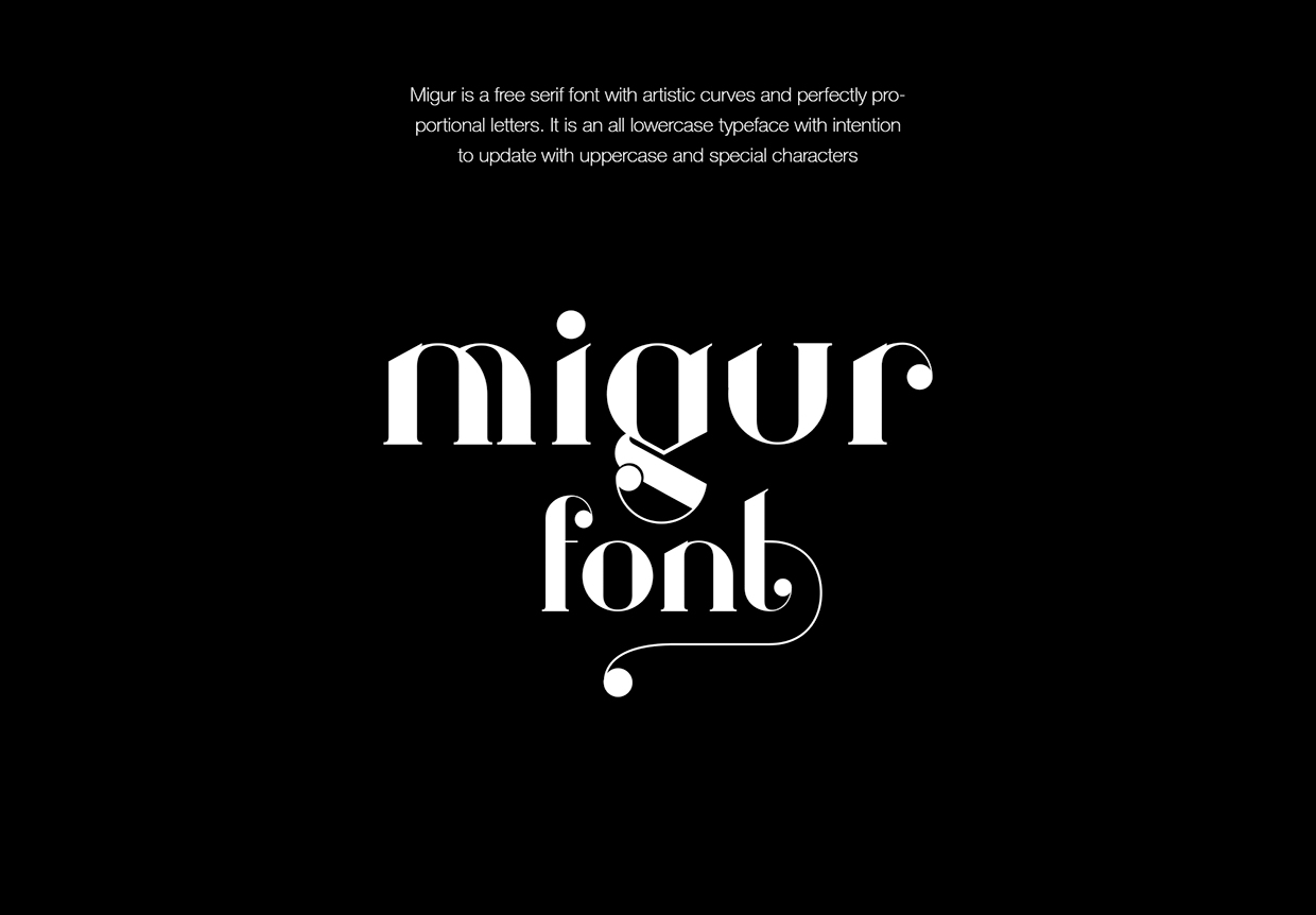Example font Migur #1