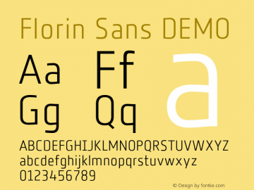 Example font Florin Sans #1
