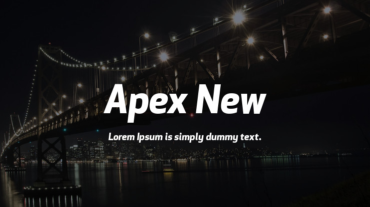 Example font Apex New #1