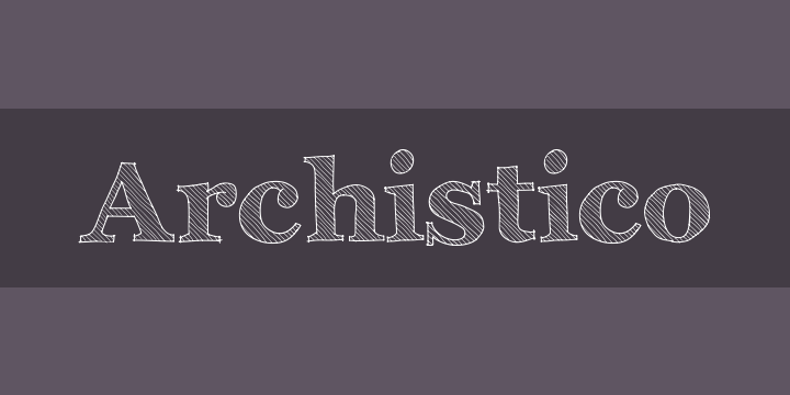 Example font Archistico #1