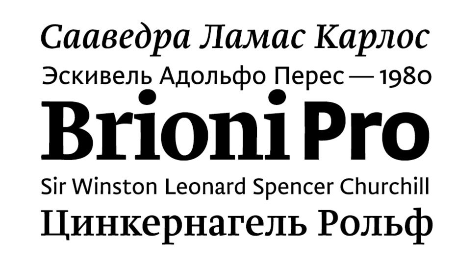 Brioni Pro Font