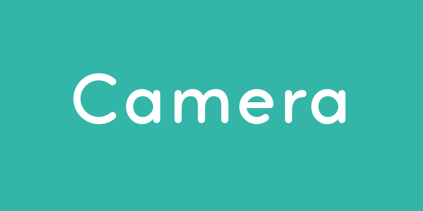 Camera Font