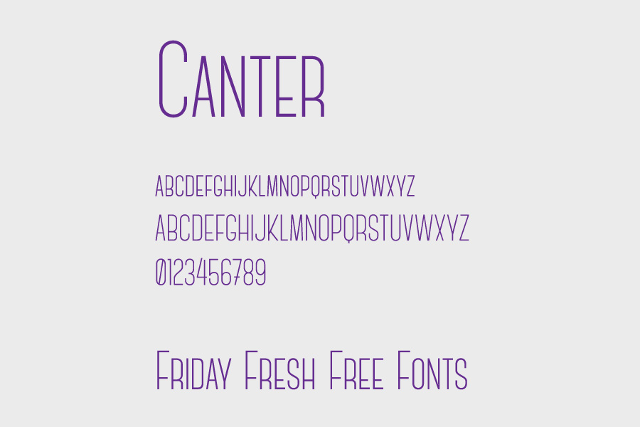 Example font Canter #1