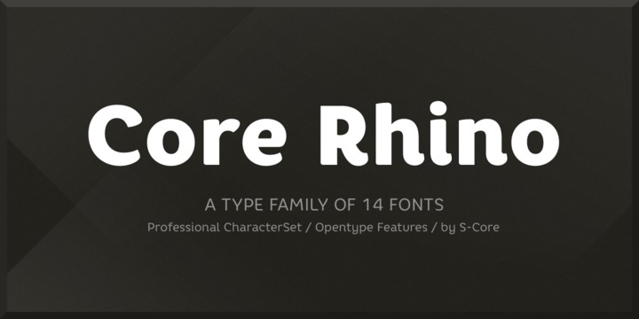 Example font Core Rhino #1