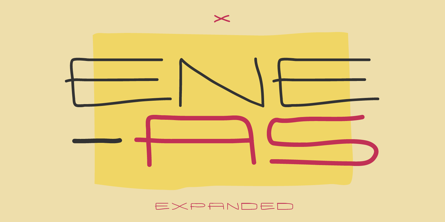 Example font Eneas Expanded #1
