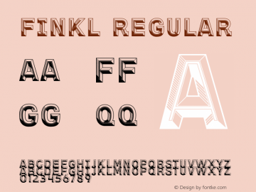 Example font Finkl #1