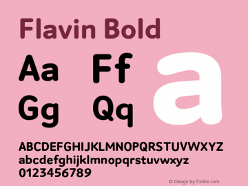Example font Flavin #1