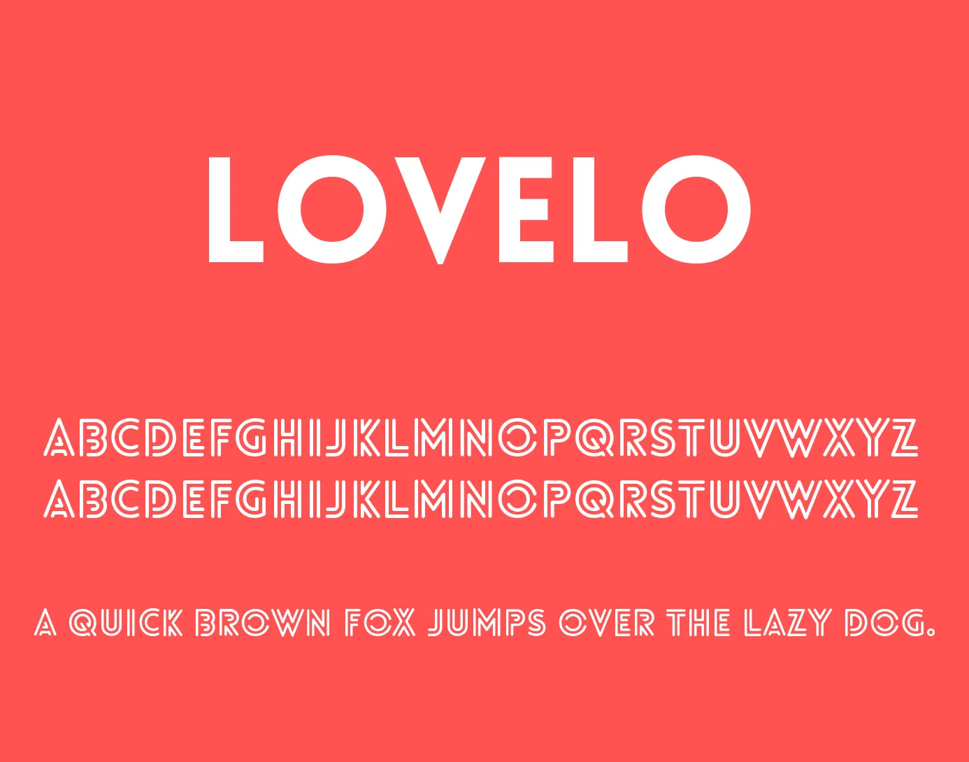 Example font Lovelo #1