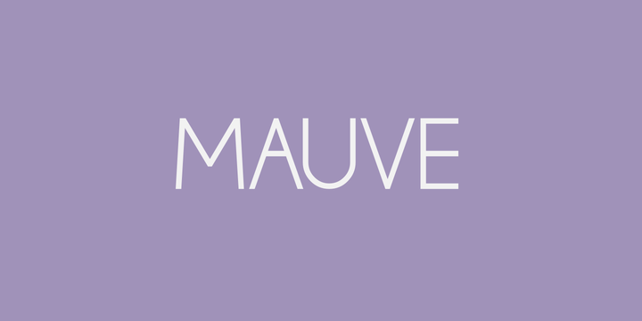 Mauve Font