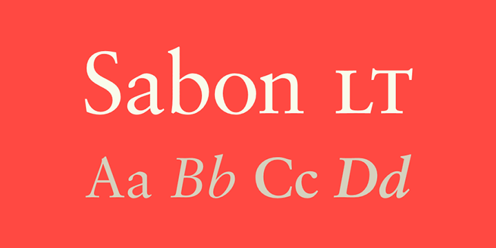 Example font Sabon Cyr #1