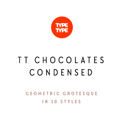 Example font TT Chocolates Condensed #1