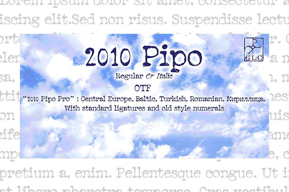 Example font 2010 Pipo #1