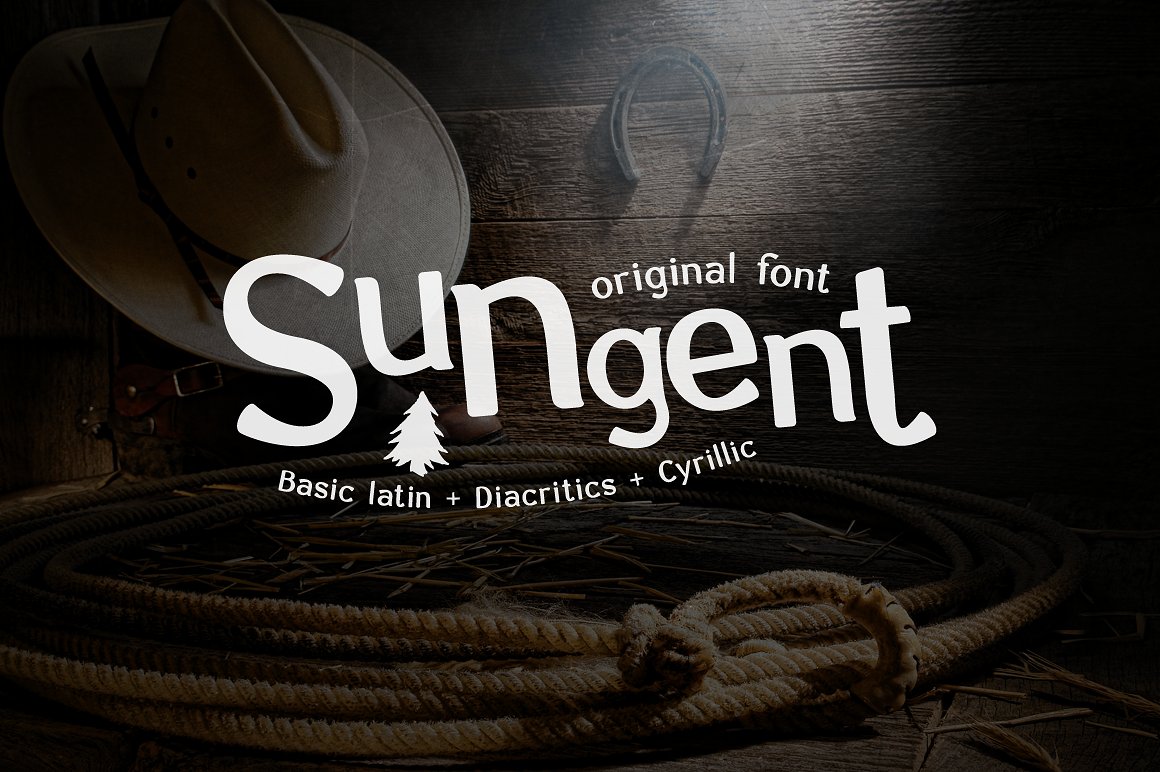 Example font Sungent #1
