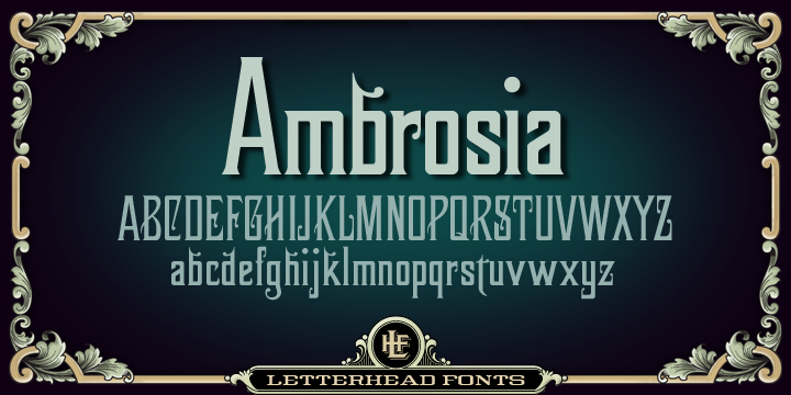 Example font LHF Ambrosia #1