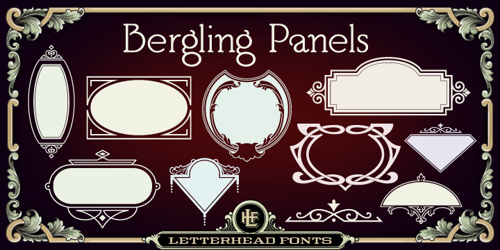 Example font LHF Bergling Panels #1