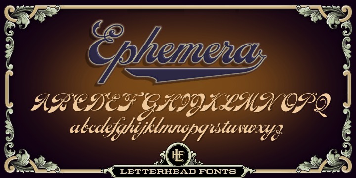 Example font LHF Ephemera #1