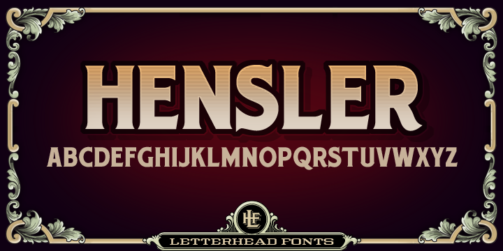 Example font LHF Hensler #1
