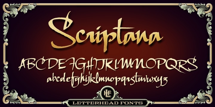 Example font LHF Scriptana #1