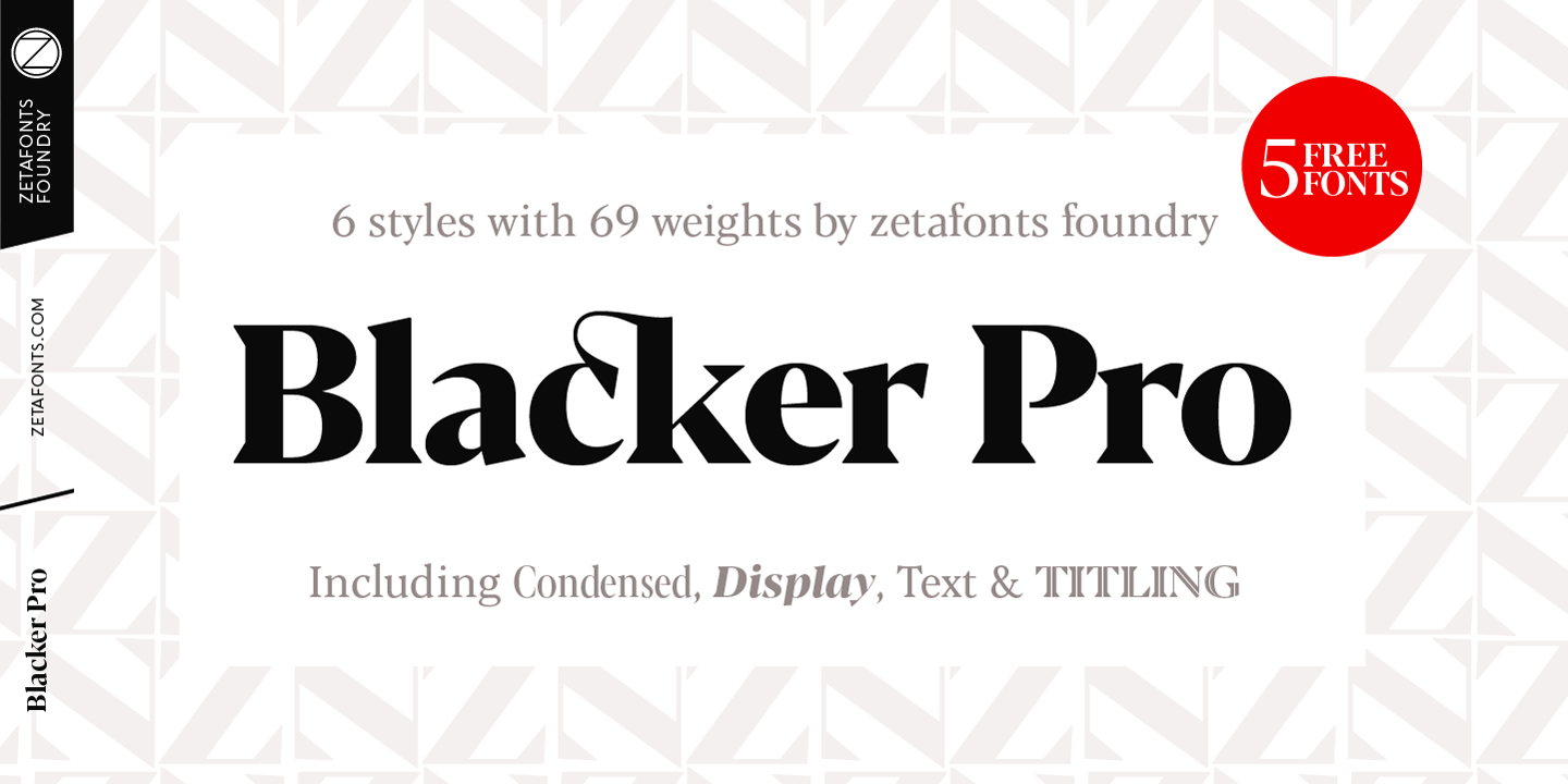 Example font Blacker Pro #1