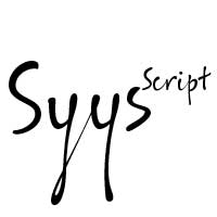 Example font ALS SyysScript #1