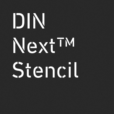 DIN Next Stencil Font